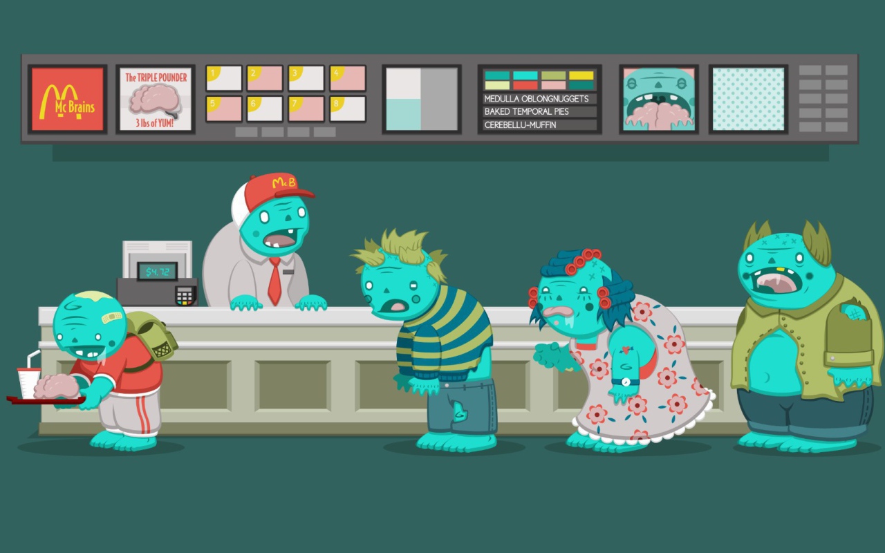 Зомби любят фаст-фуд