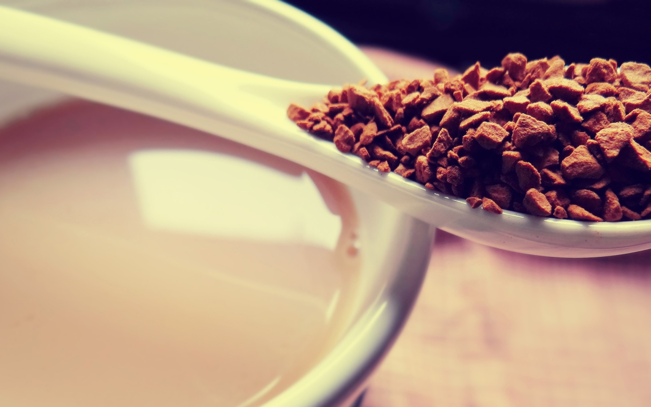 Ложка растворимого кофе