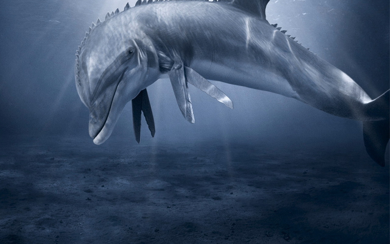 Дельфин с ножницами