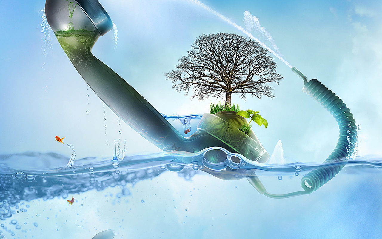 Дерево в телефонной трубке