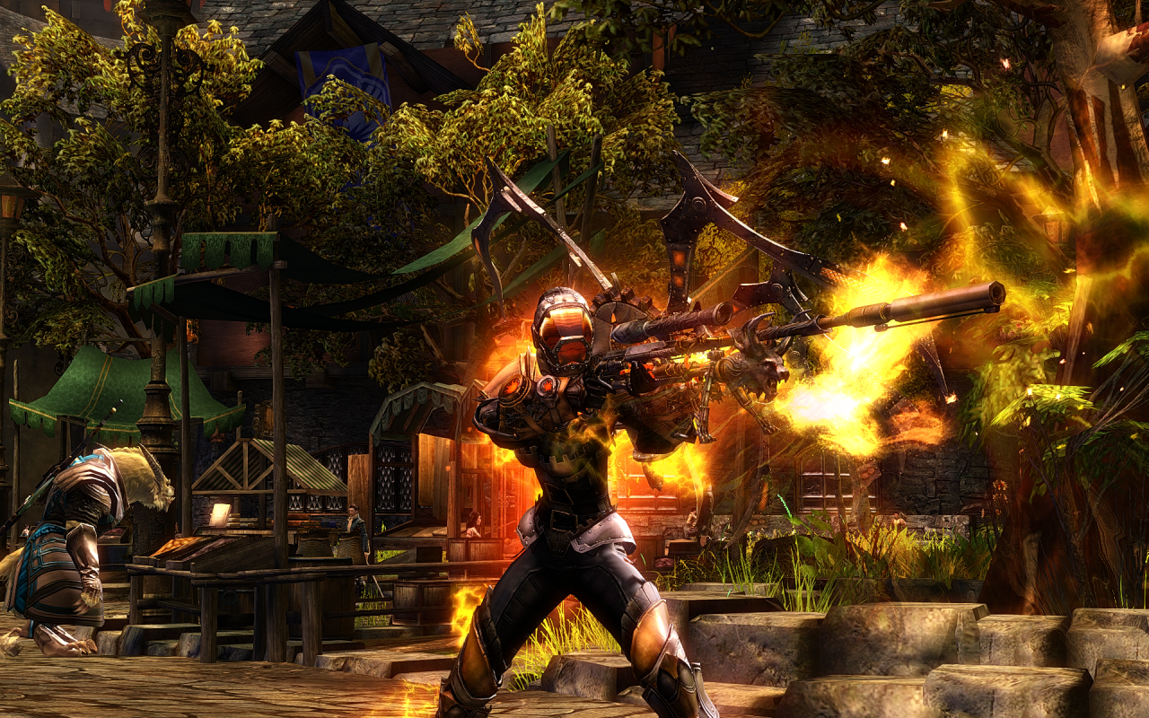 Солдат с винтовкой в игре Guild Wars 2