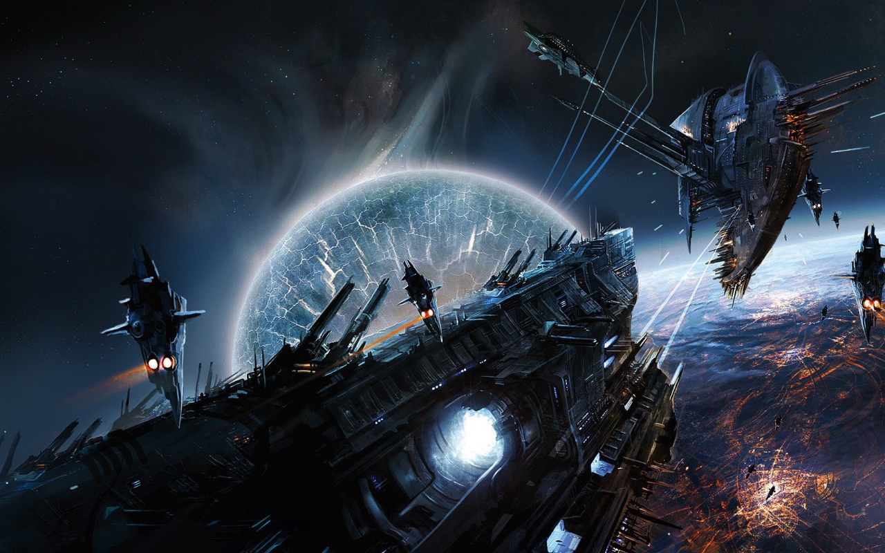 Сражение в космической стратегии EVE Online