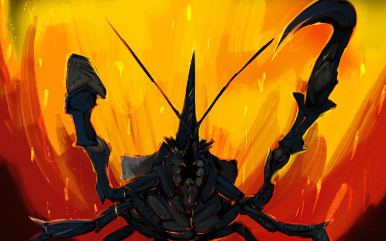 Черный скорпион в игре Monster Hunter