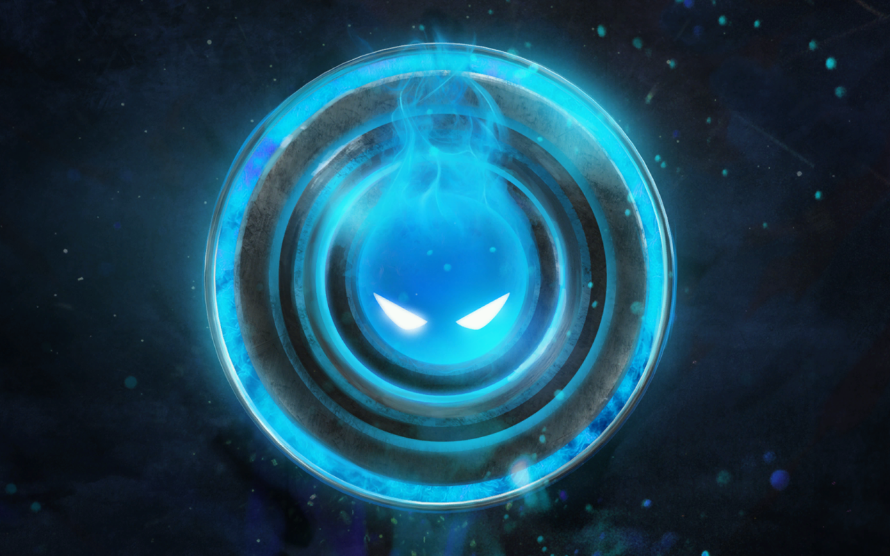 Голубое лицо на экране загрузки игры Dota 2