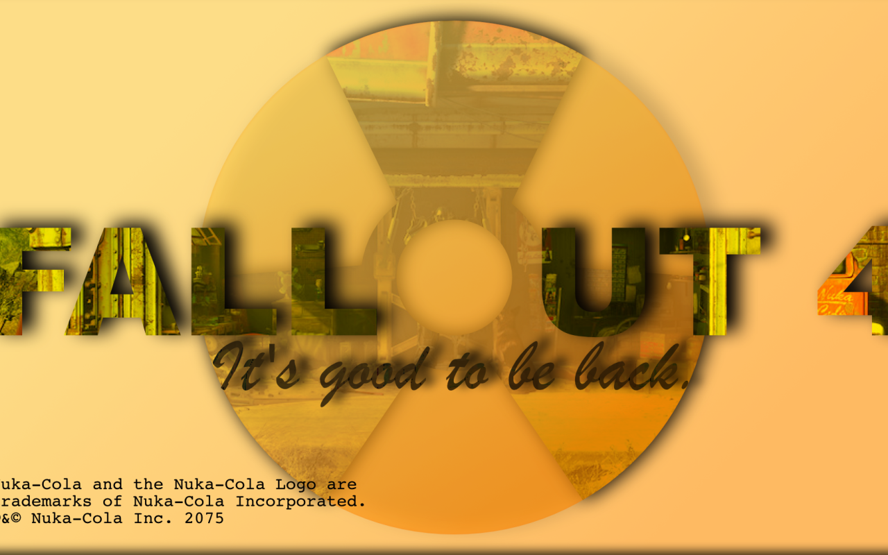 Креативный постер игры Fallout 4