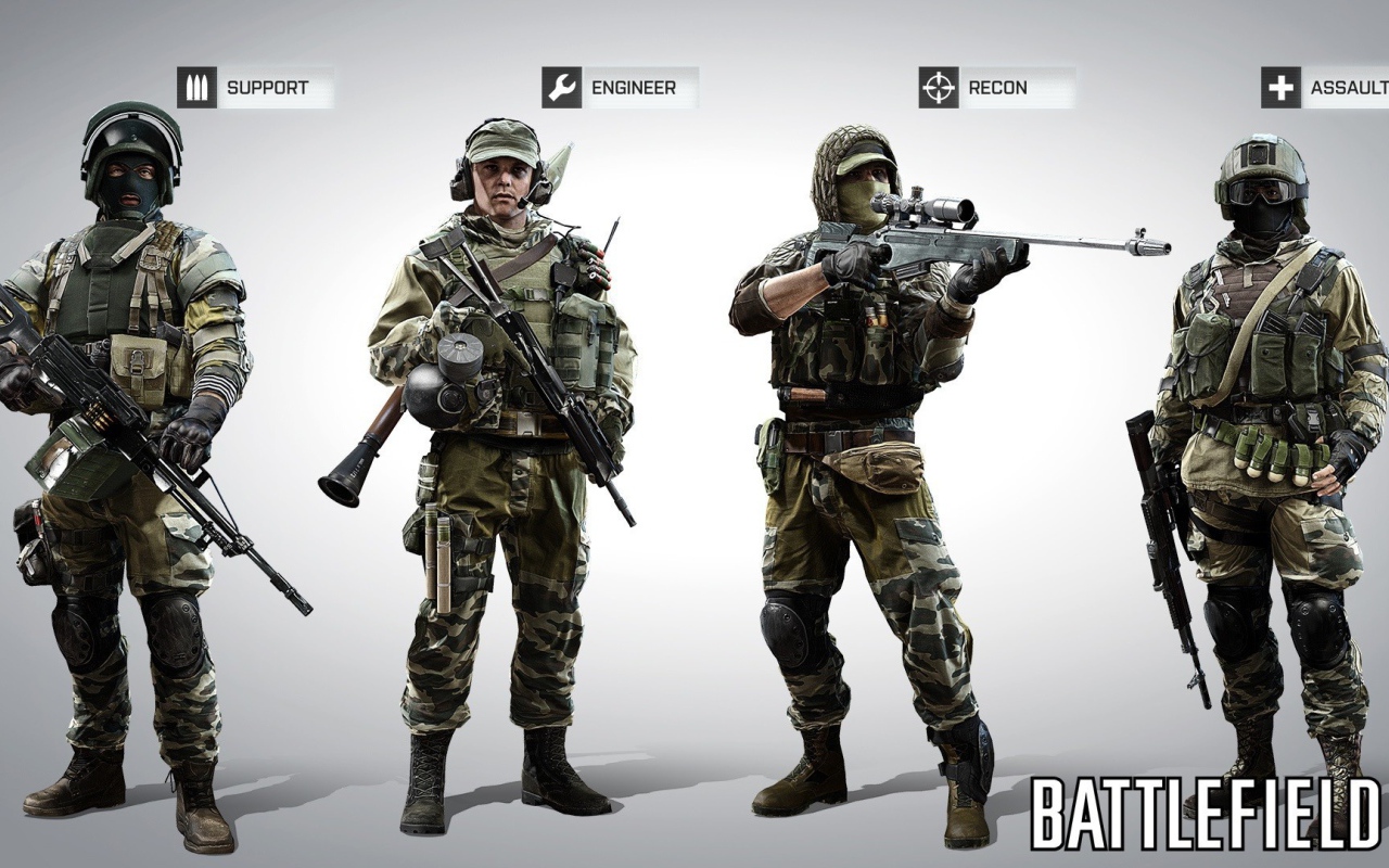 Снаряжение солдат из игры Battlefield 4