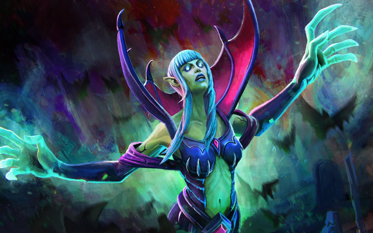 Зеленый демон в игре Dota 2