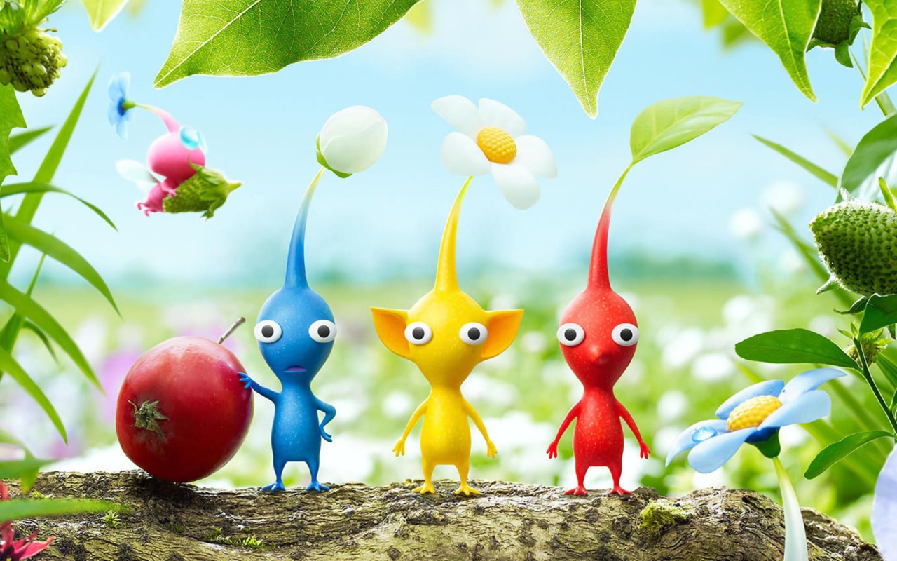 Герои видео игры Pikmin