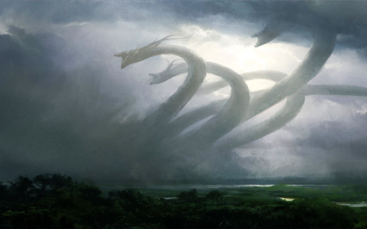 Стоглавое чудовище из игры Magic The Gathering