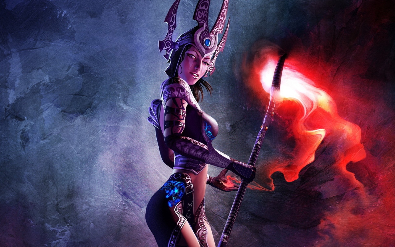 Маг с факелом, игра Sacred 2