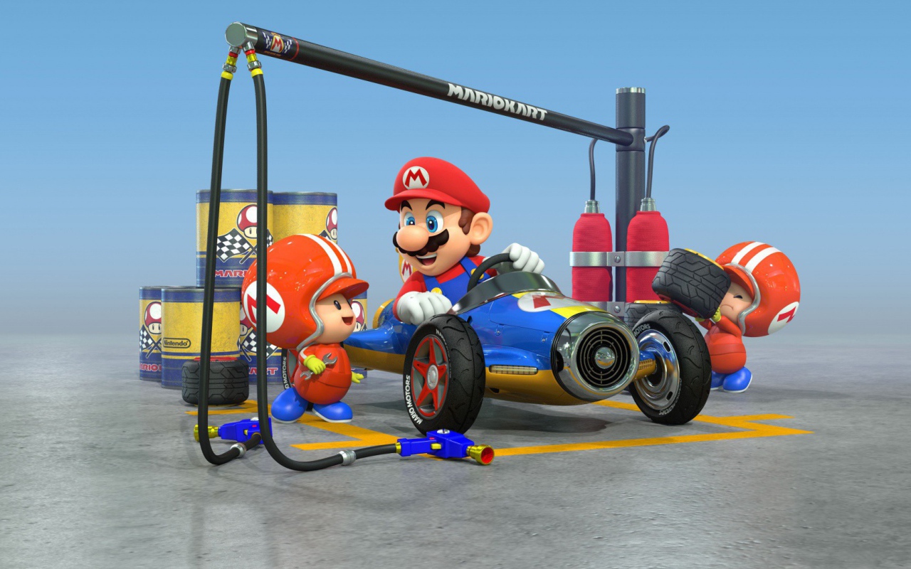 Марио в игре Mario Kart 8
