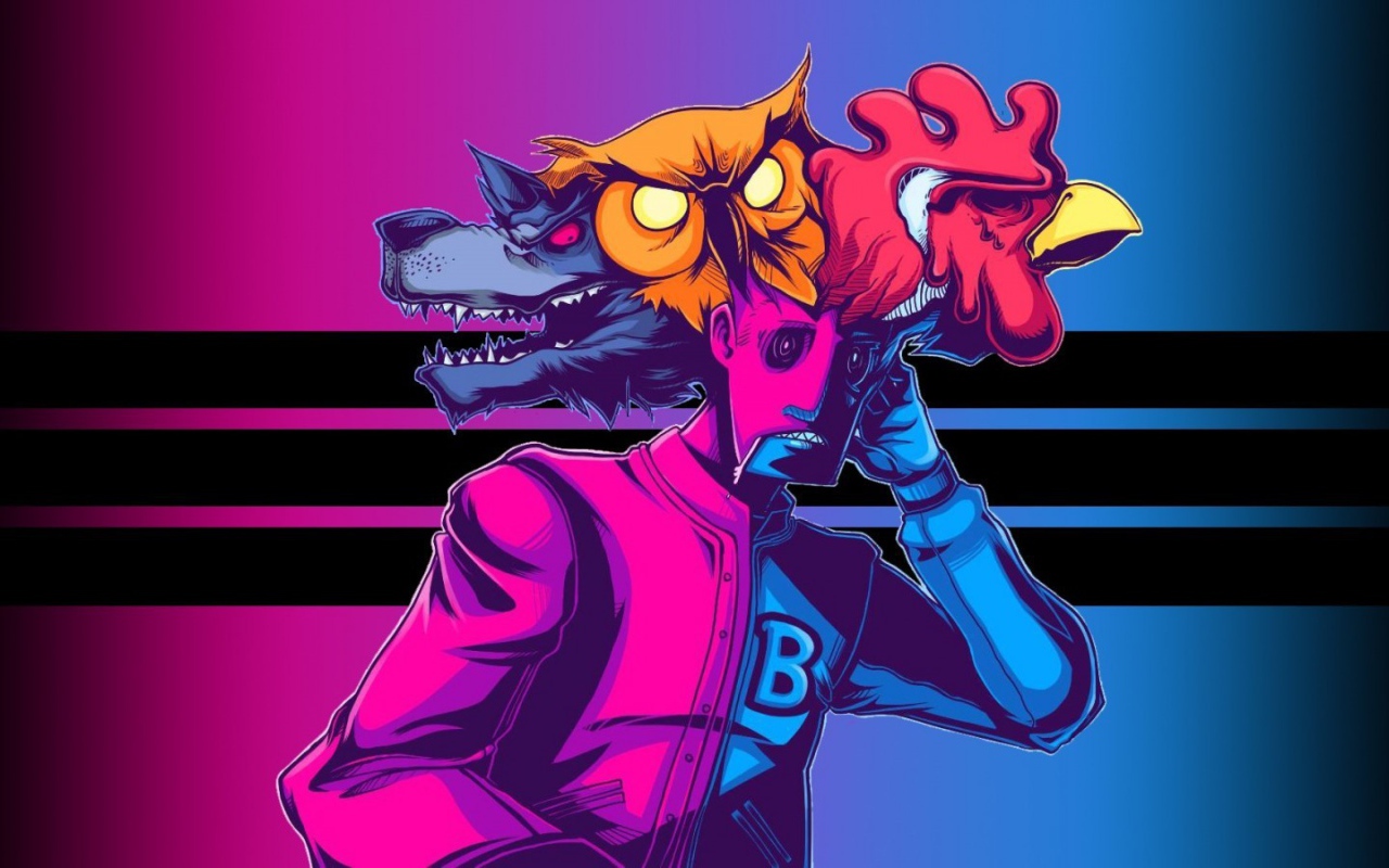 Маски героя игры Hotline Miami