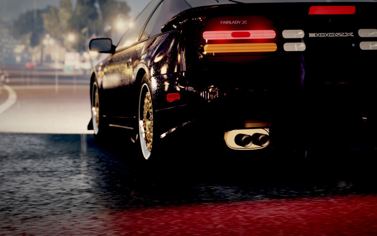 Гоночный Ниссан в игре Forza Horizon