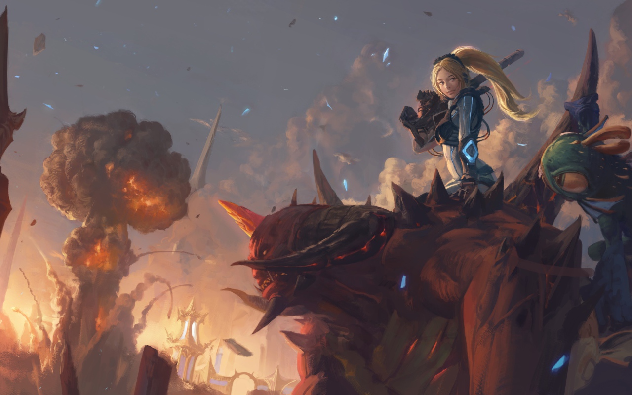 Нова верхом на демоне, игра Diablo