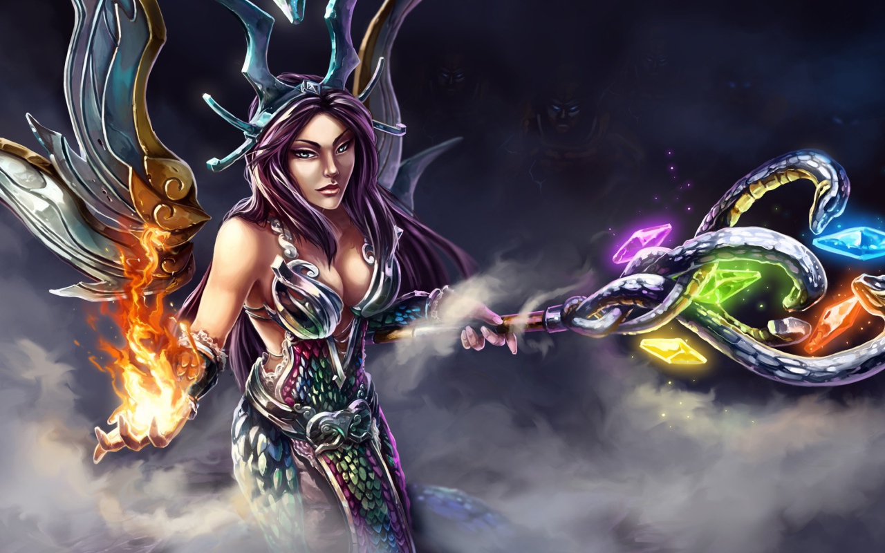 Маг Ню Ва из игры Smite