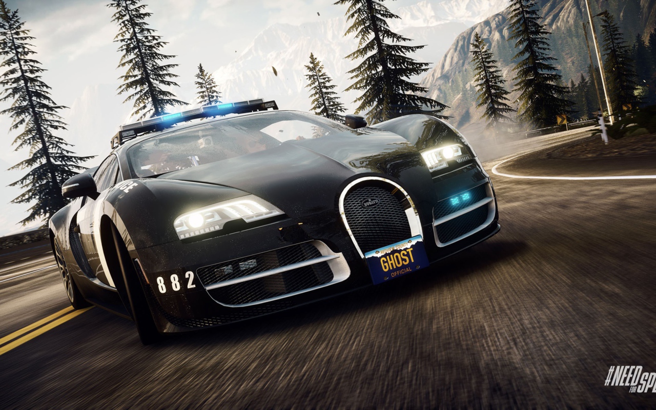 Полицейская Бугатти в игре