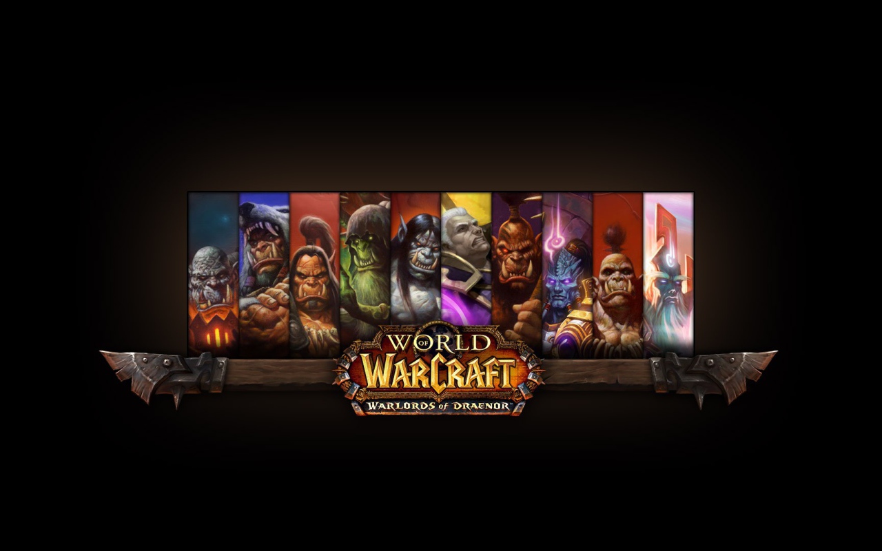 Постер видео игры World of Warcraft Warlords of Draenor