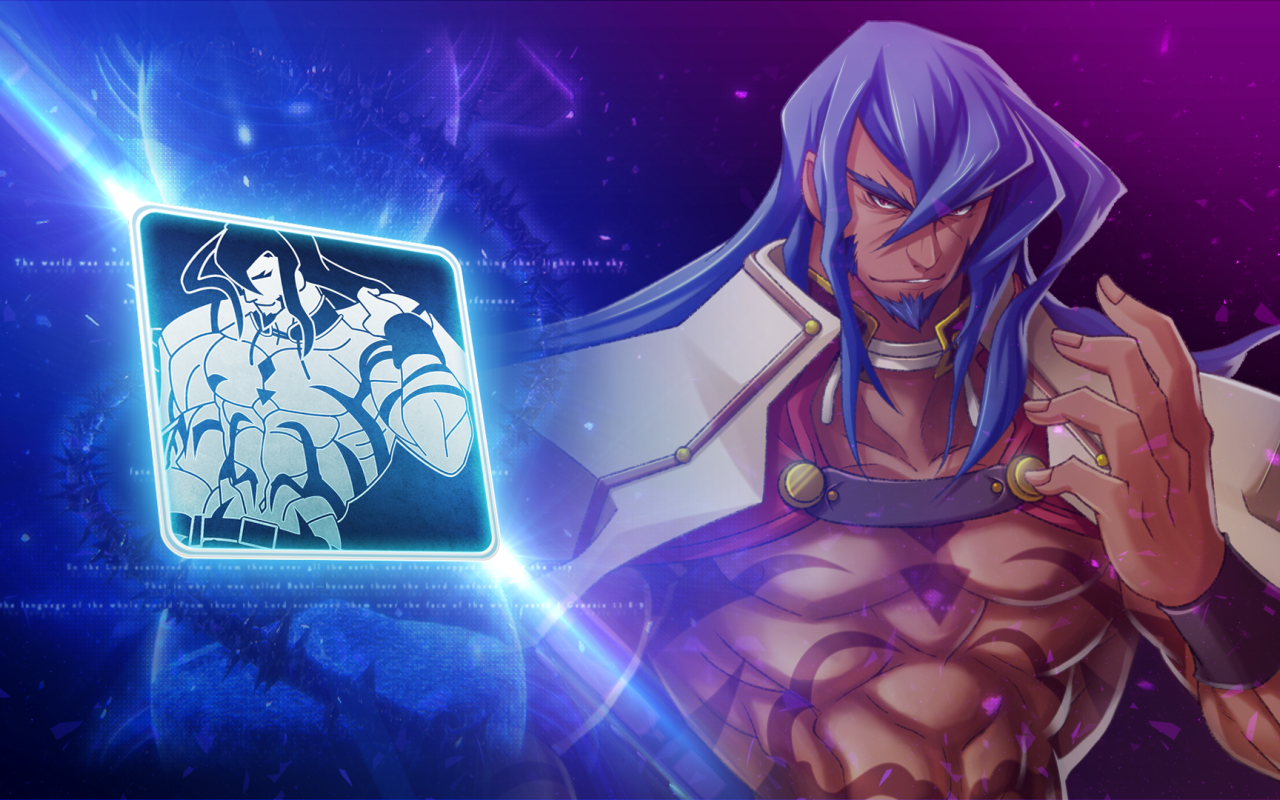 Мощный Хакумен в игре Blazblue