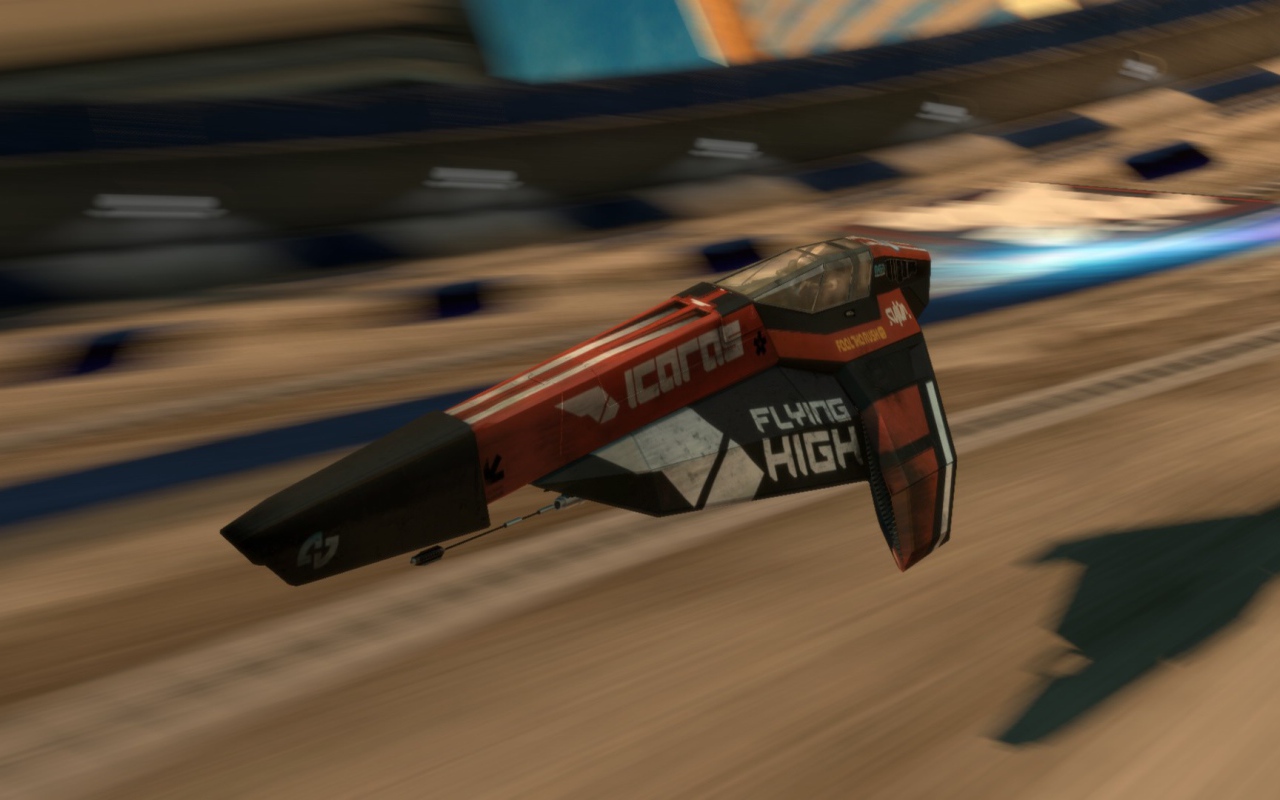 Гоночный аппарат в игре Wipeout 2048