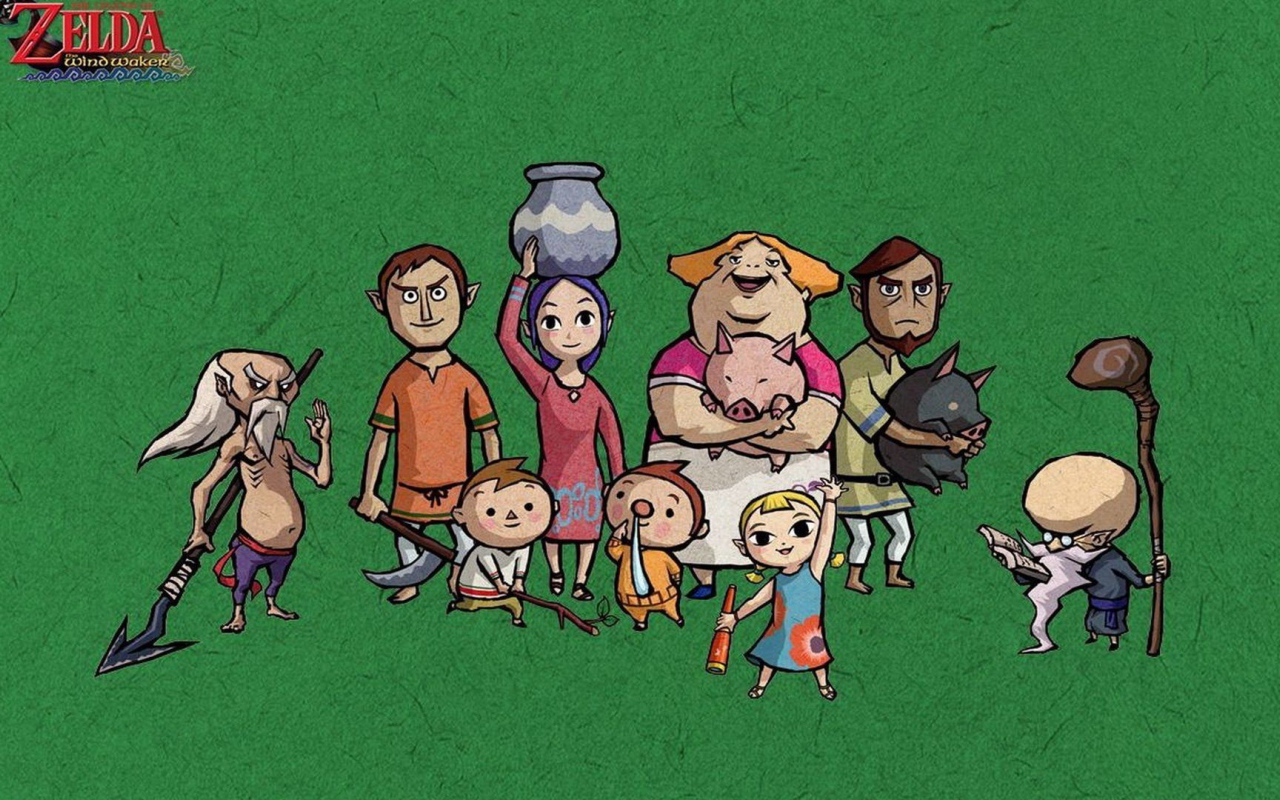 Сельские персонажи игры The Legend of Zelda