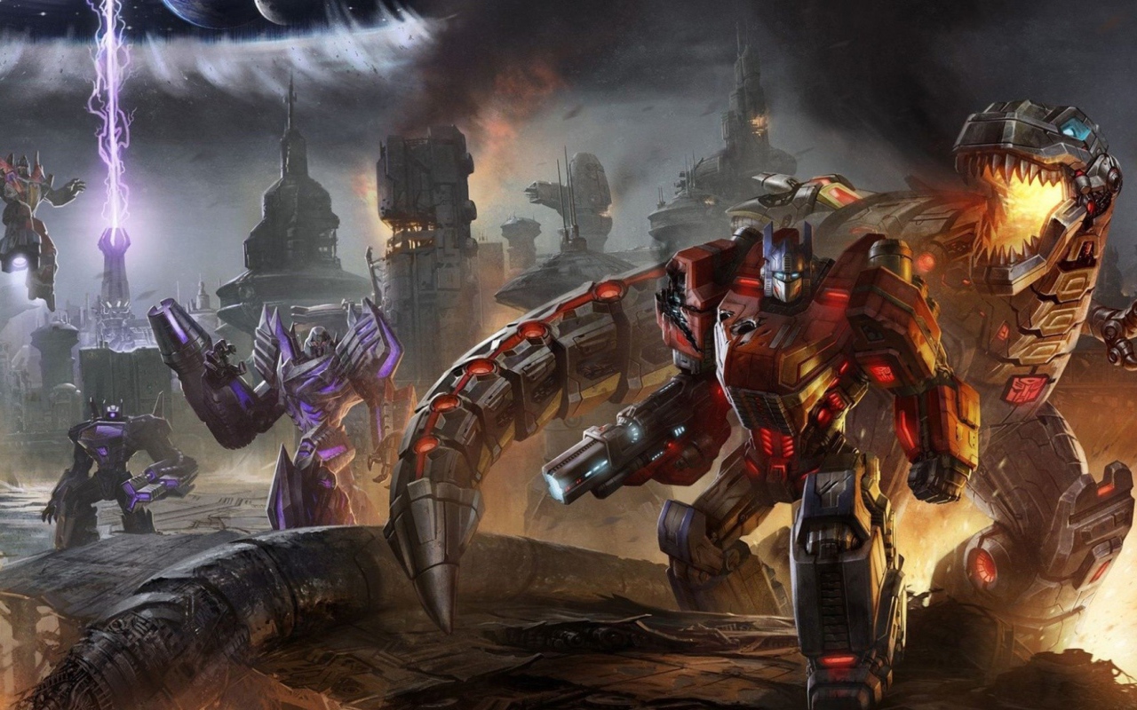 Сцена в игре Transformers