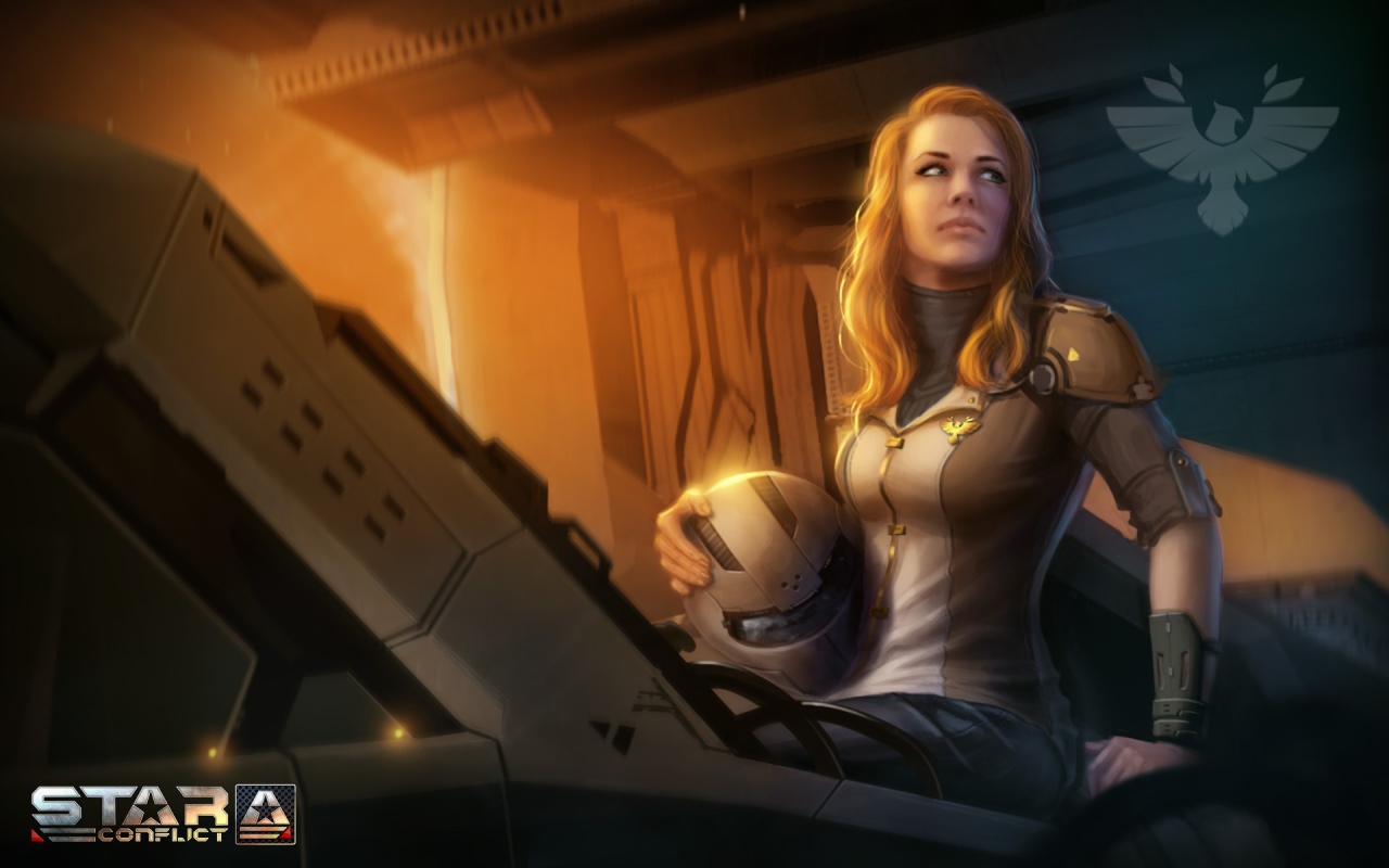 Девушка в игре Star conflict