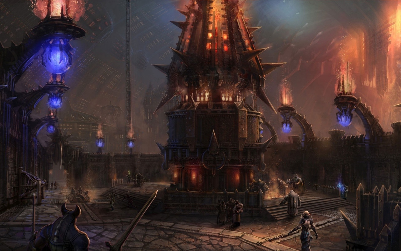 Зал внутри здания в игре Tera