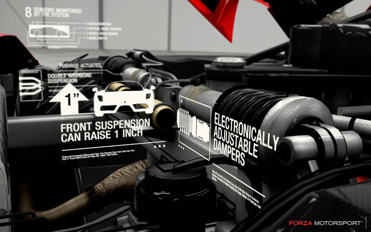 Интерфейс игры Forza Motorsport