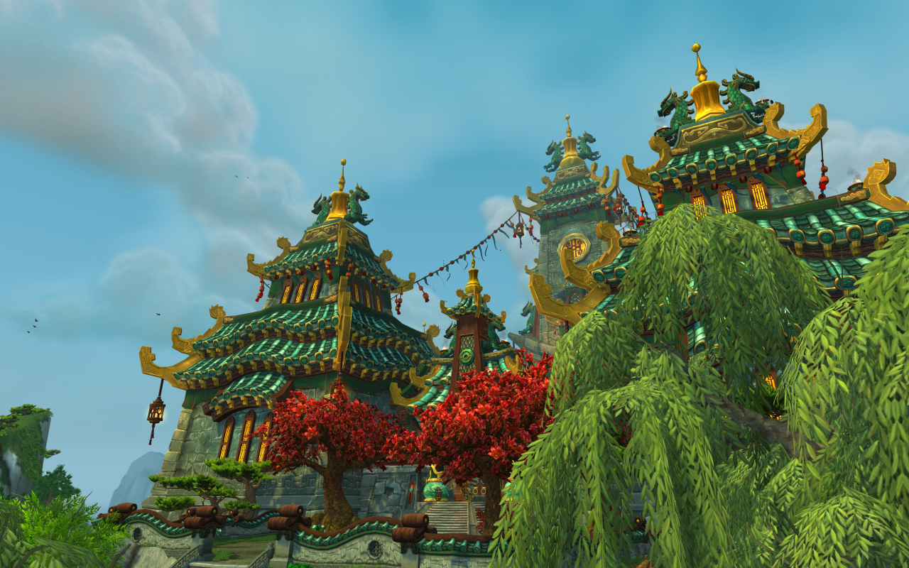 Великолепный замок в игре World of Warcraft Mists of Pandaria