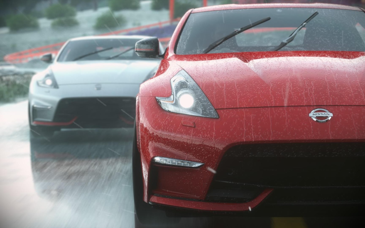 Мокрый Ниссан в игре Driveclub