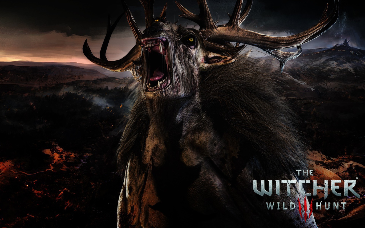 Дикий олень в игре The Witcher 3 Wild Hunt