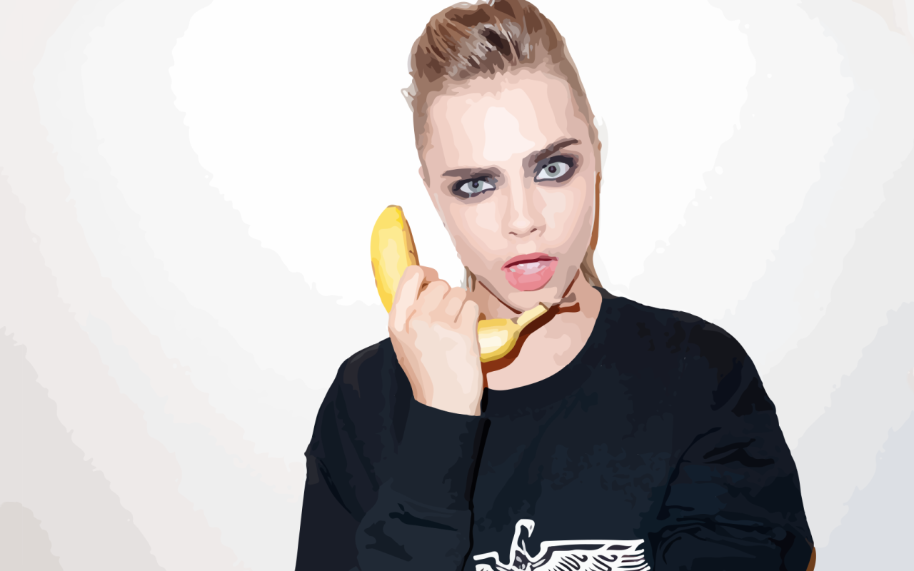 Девушка с бананом, Кара Делевинь
