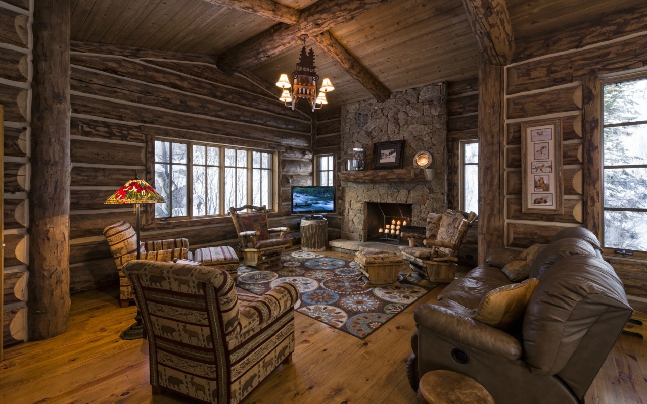 Cozy wooden hut