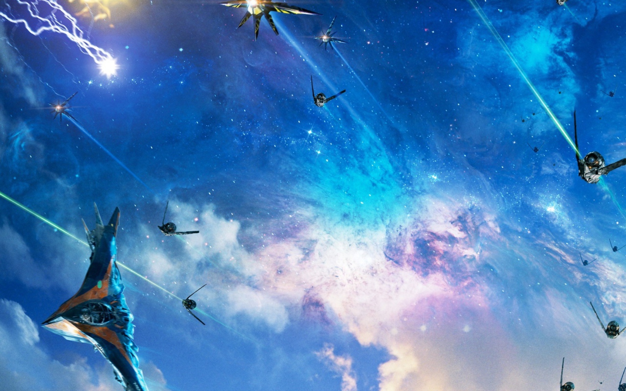 Космическое сражение в фильме Стражи Галактики