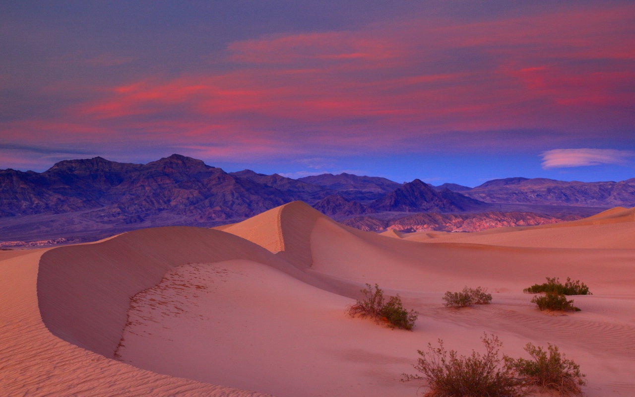 Пустыня розового цвета