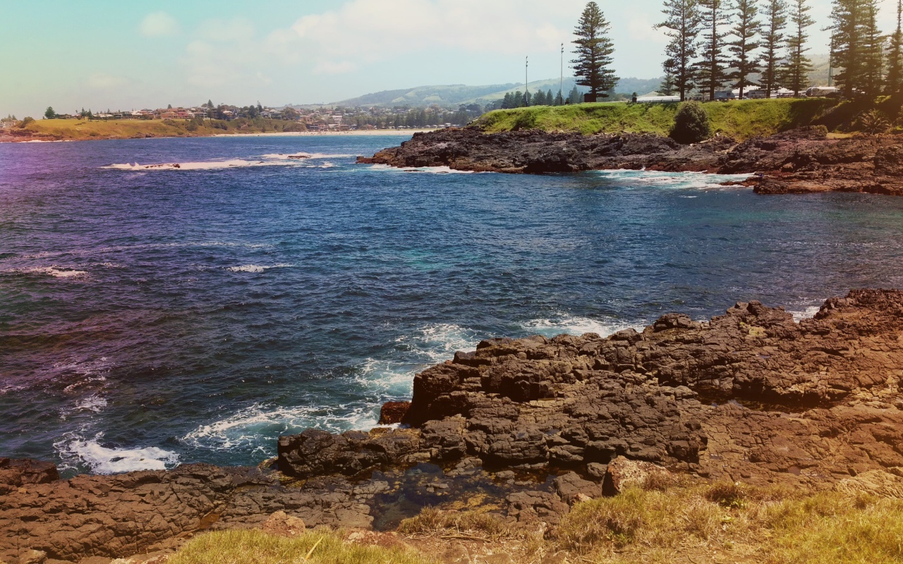 Каменистый берег у реки