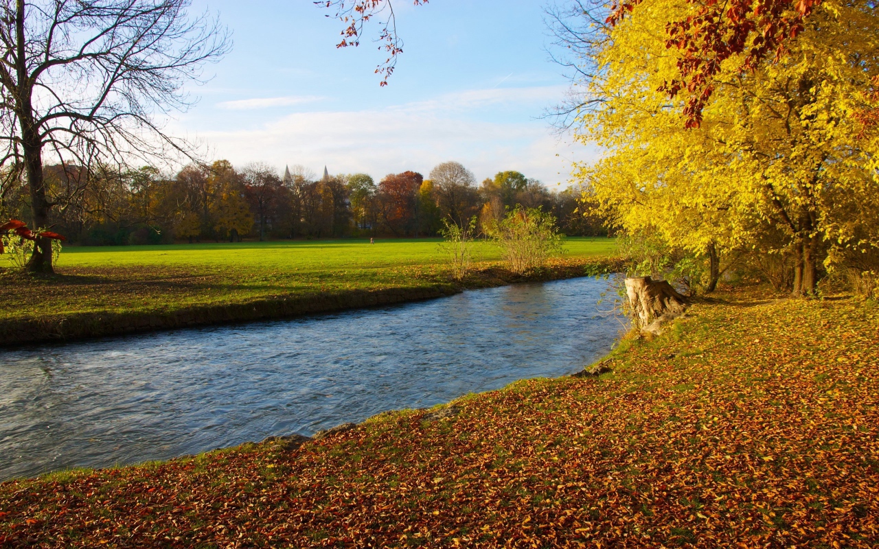 Речушка среди полей