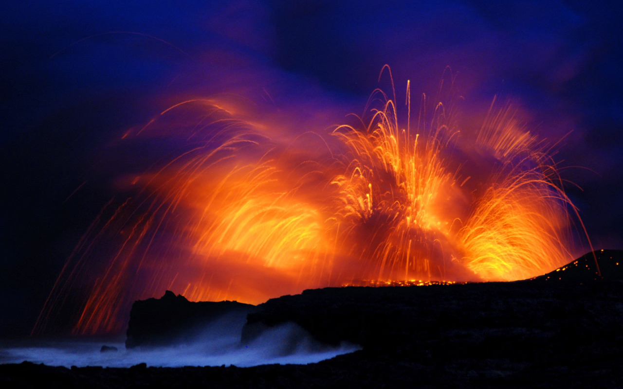 Грандиозное извержение вулкана