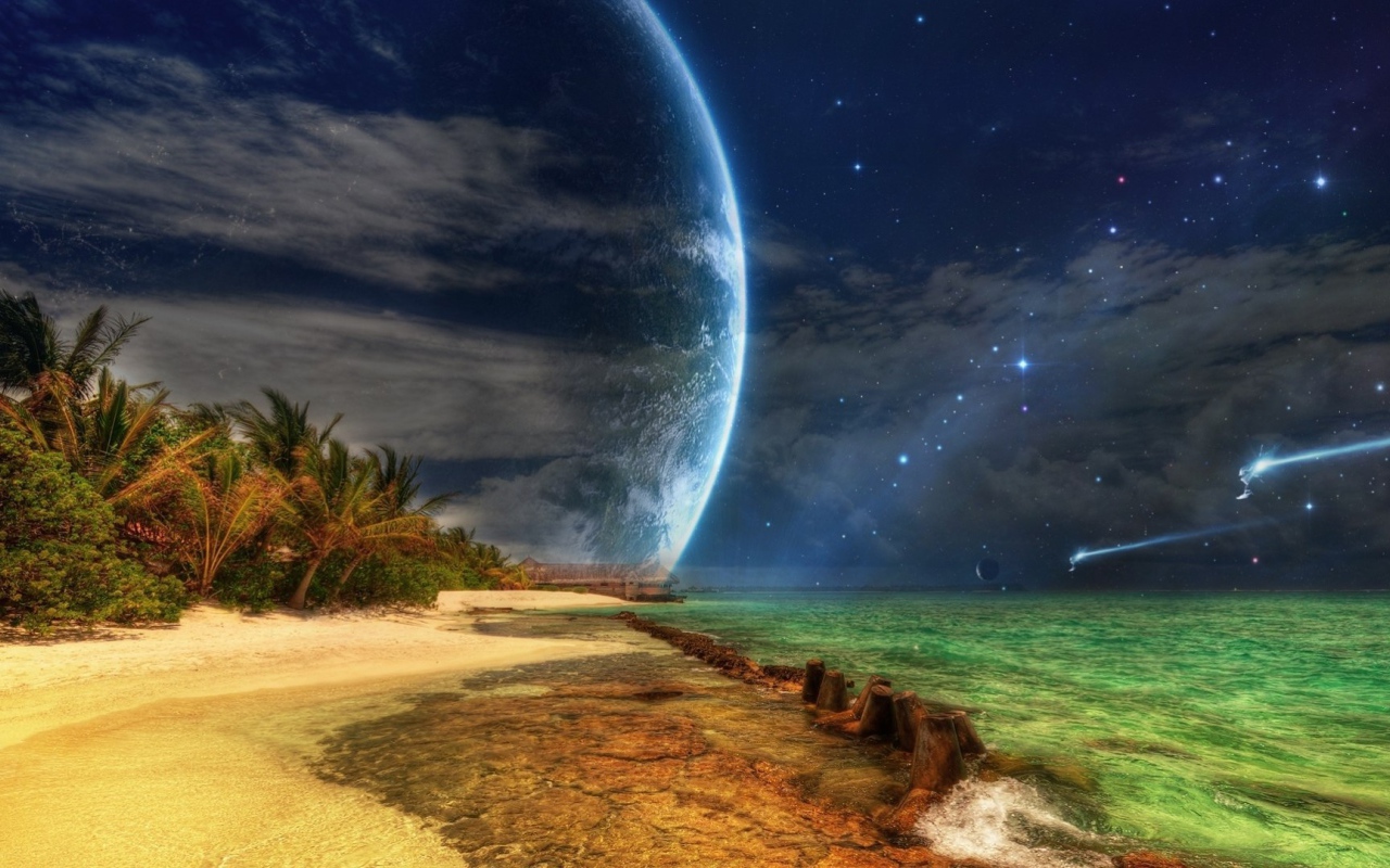 Пляж на другой планете