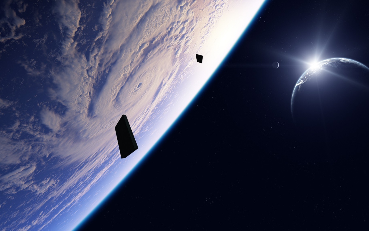 Циклон в атмосфере планеты