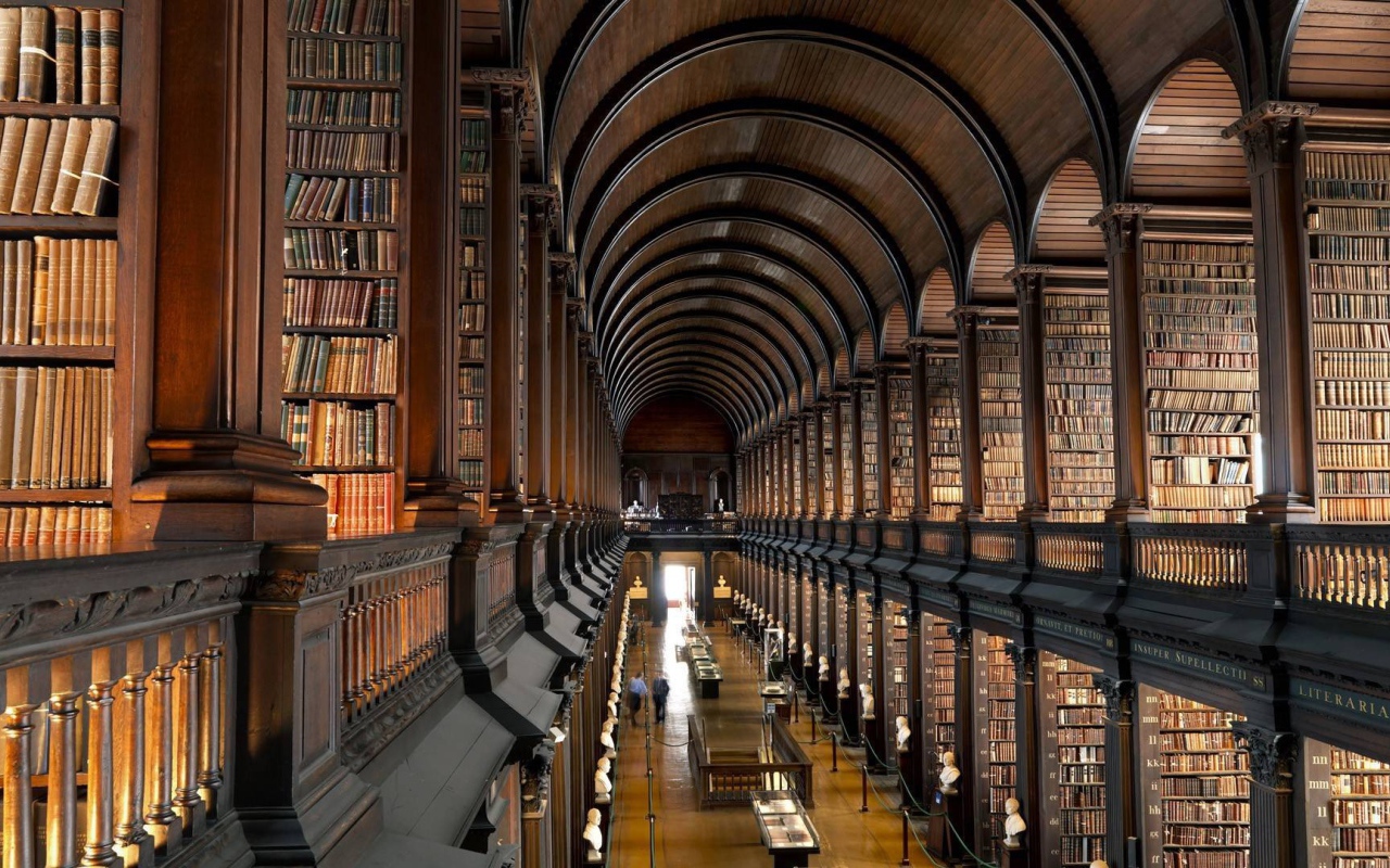 Library at the College in Dublin