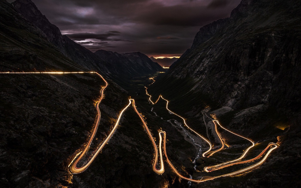 Горная дорога Тролльстиген Норвегия