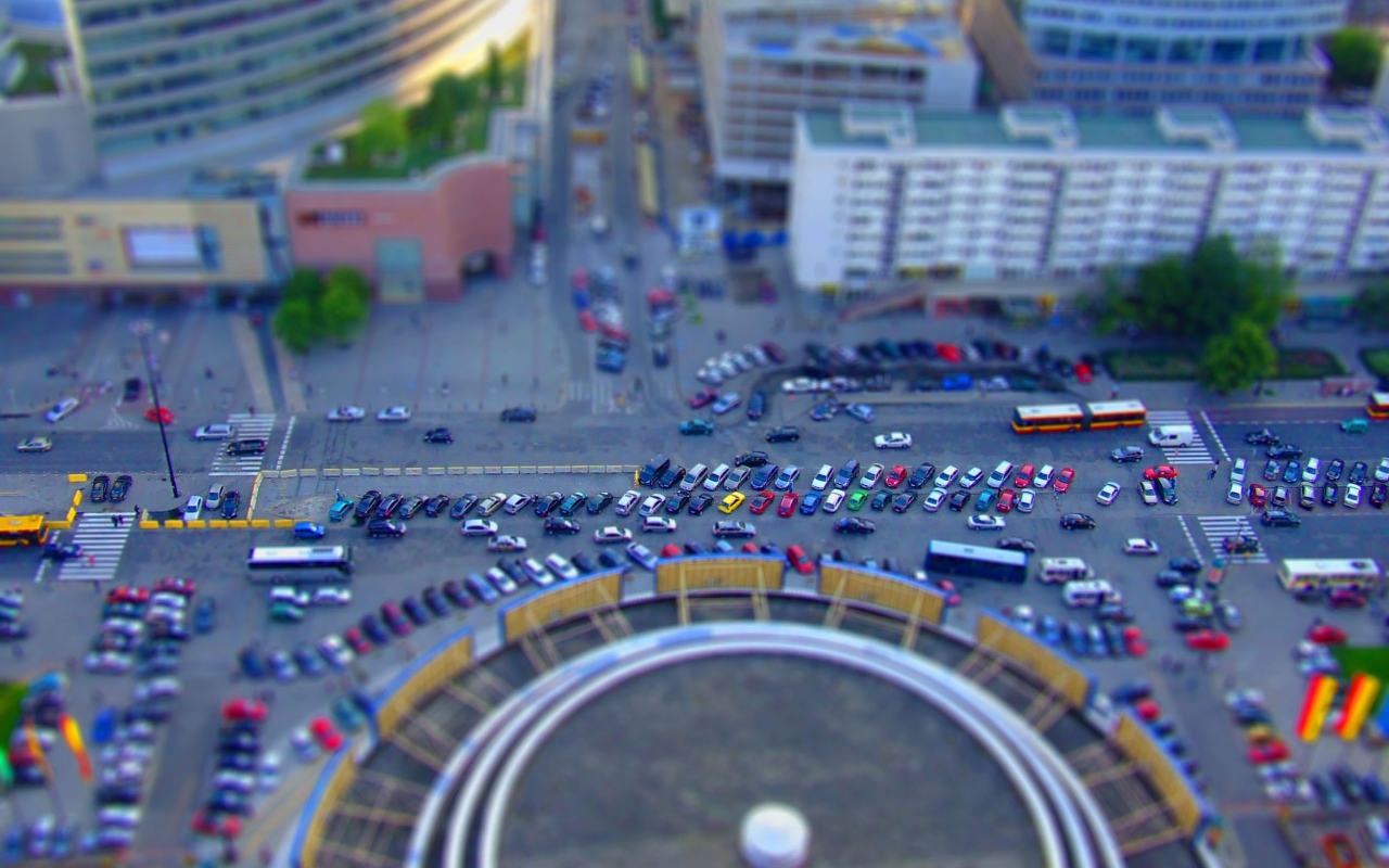 Городская площадь в Варшаве, Польша