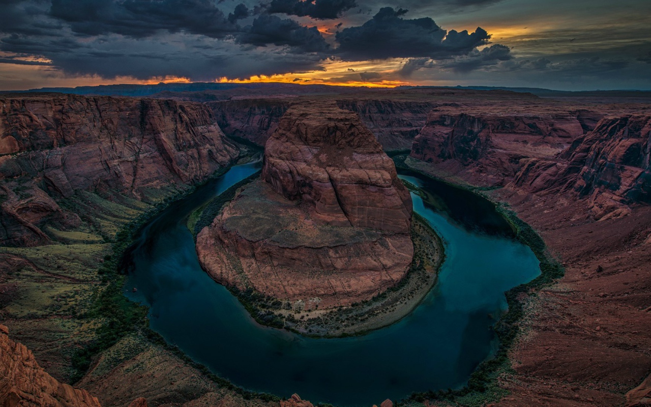 Каньон подкова в Колорадо, США