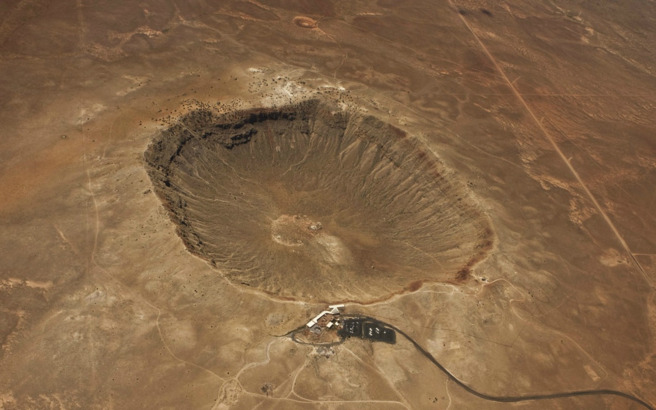 Метеоритный кратер в Аризоне, США