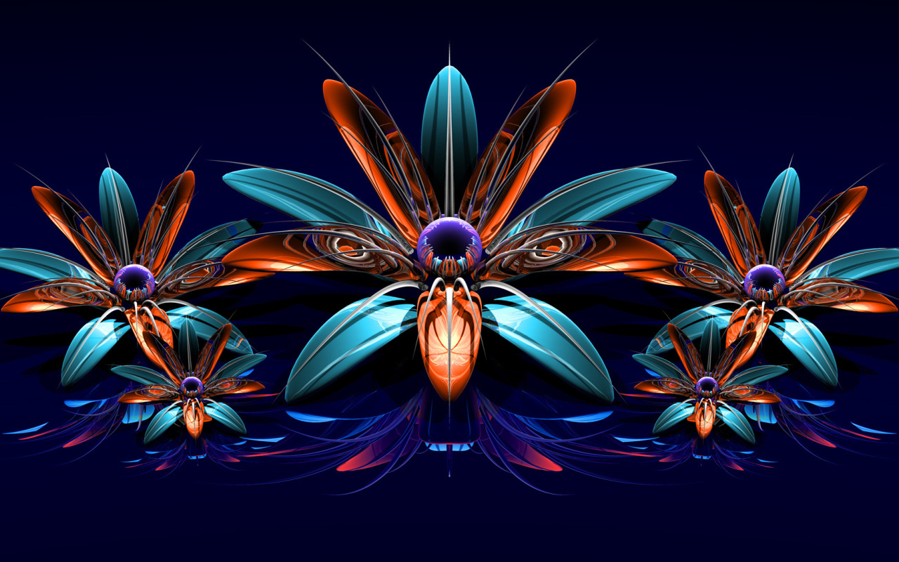 Фрактальные цветы