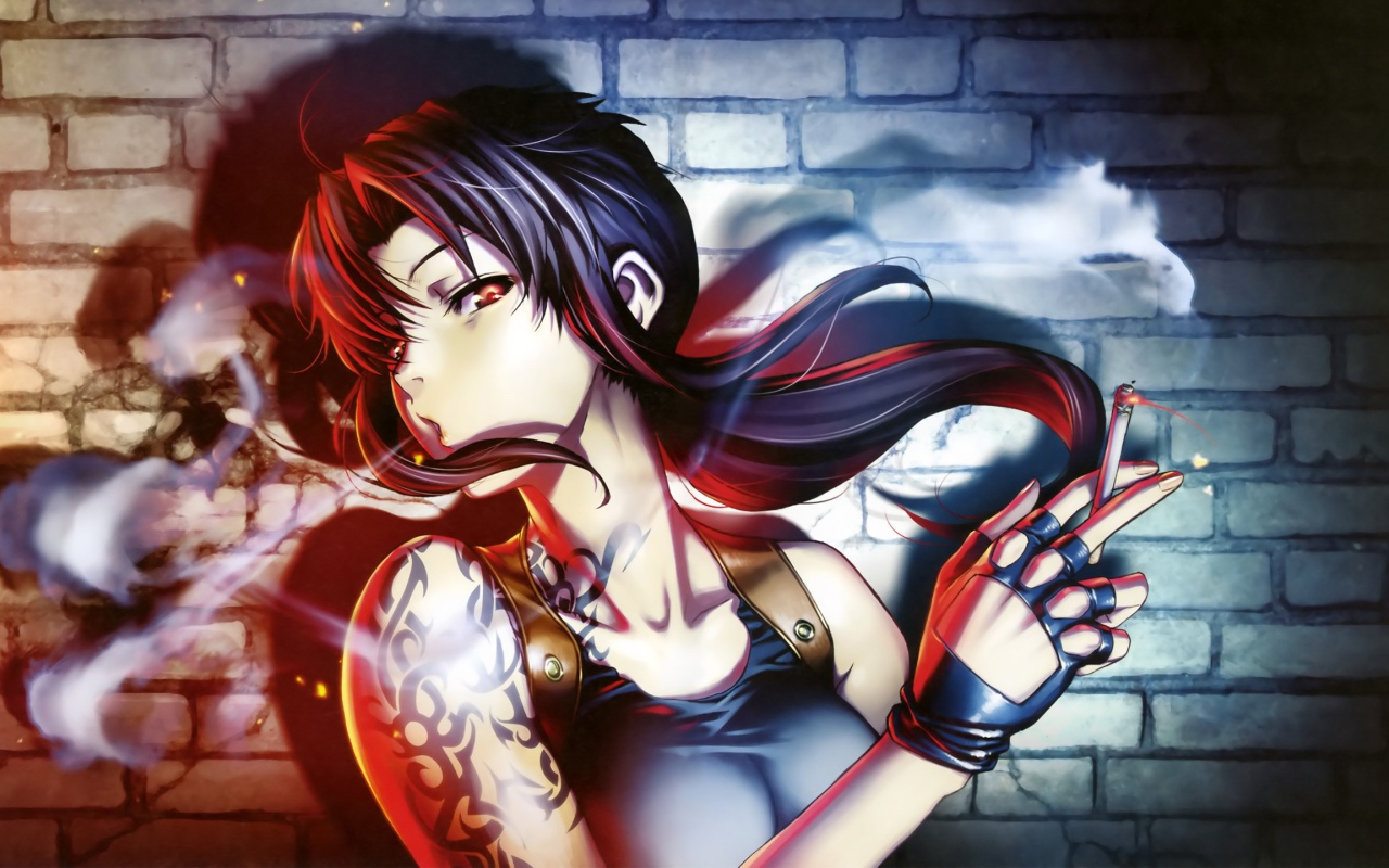 Девушка Реви аниме Чёрная лагуна 