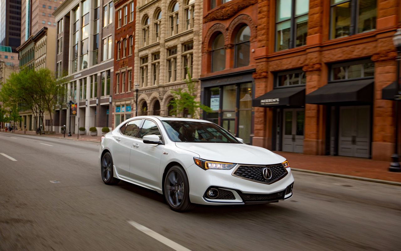 Белый автомобиль Acura TLX A-Spec 1, 2018 в городе 