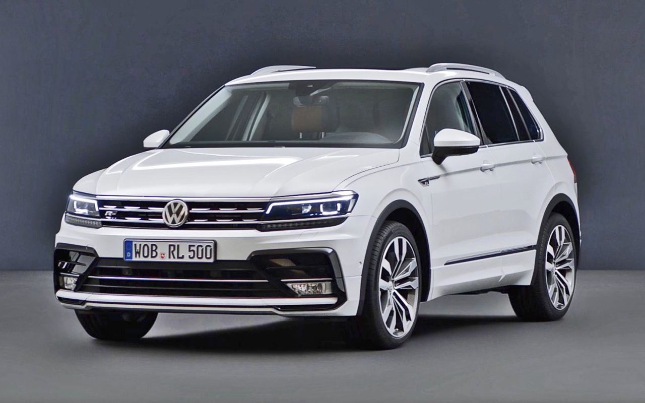 Белоснежный  Volkswagen Tiguan 2017 года 