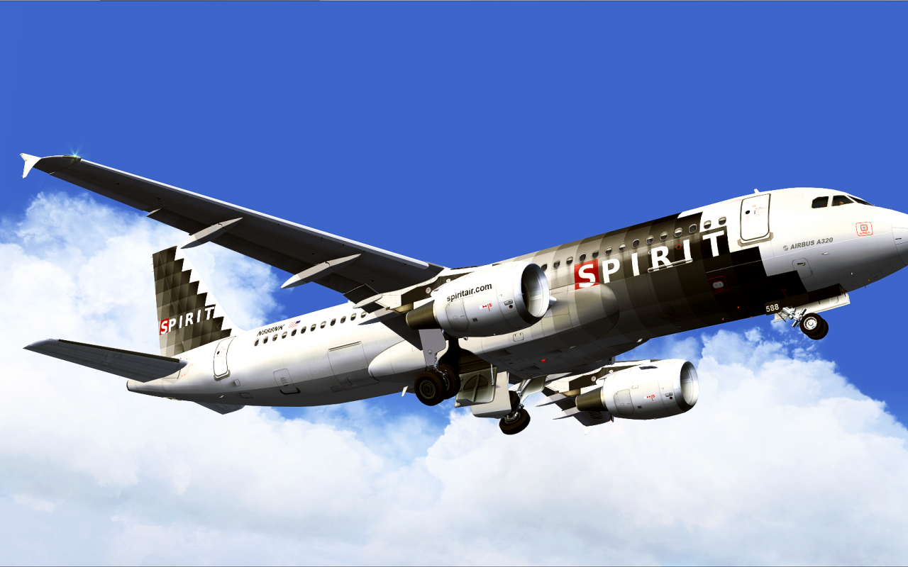 Самолет Airbus A320 авиакомпании Spirit Airlines 